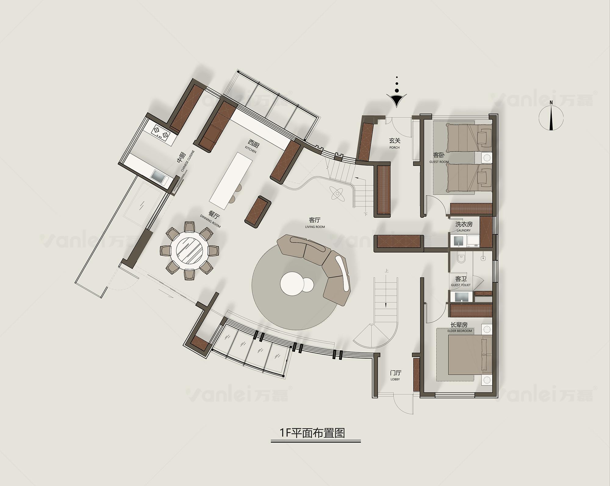環(huán)球設計刊登案例｜「宛居」450㎡氣質美墅由萬磊北京團隊全案落地